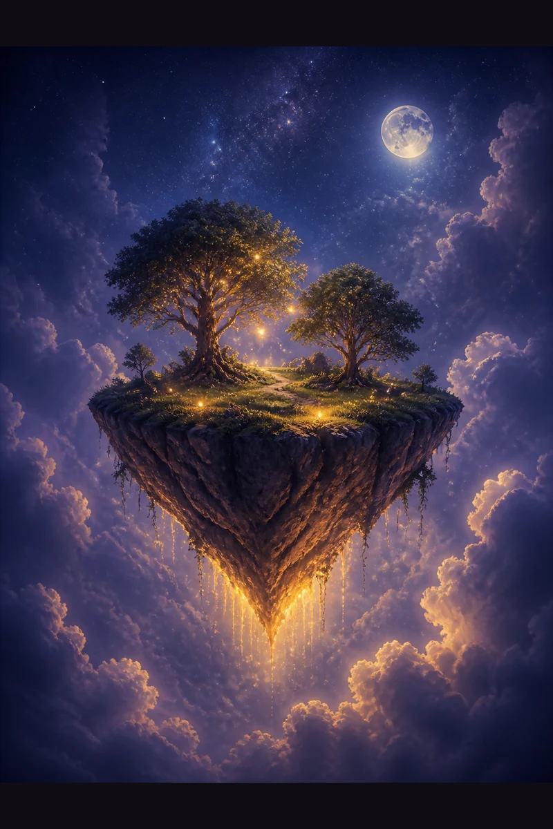 Summoning A Floating Island in a Lucid Dream