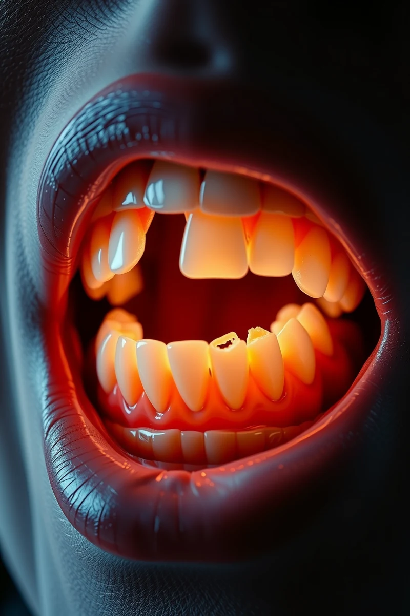 Teeth Crumbling Without Pain