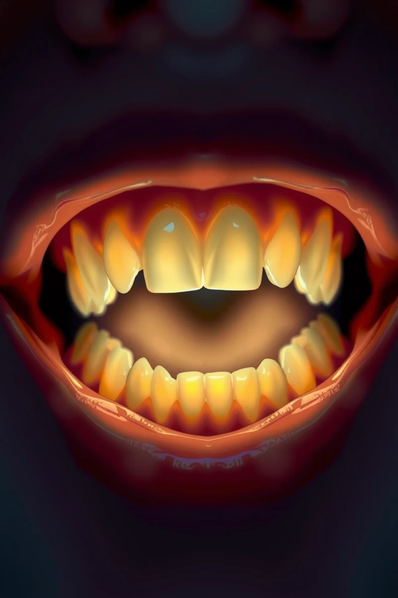 Teeth Turning Black At Work