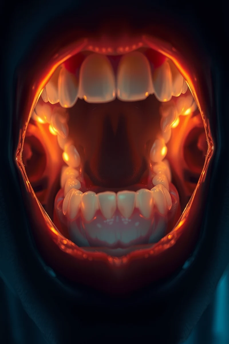 Teeth Turning Black While Trying to Speak