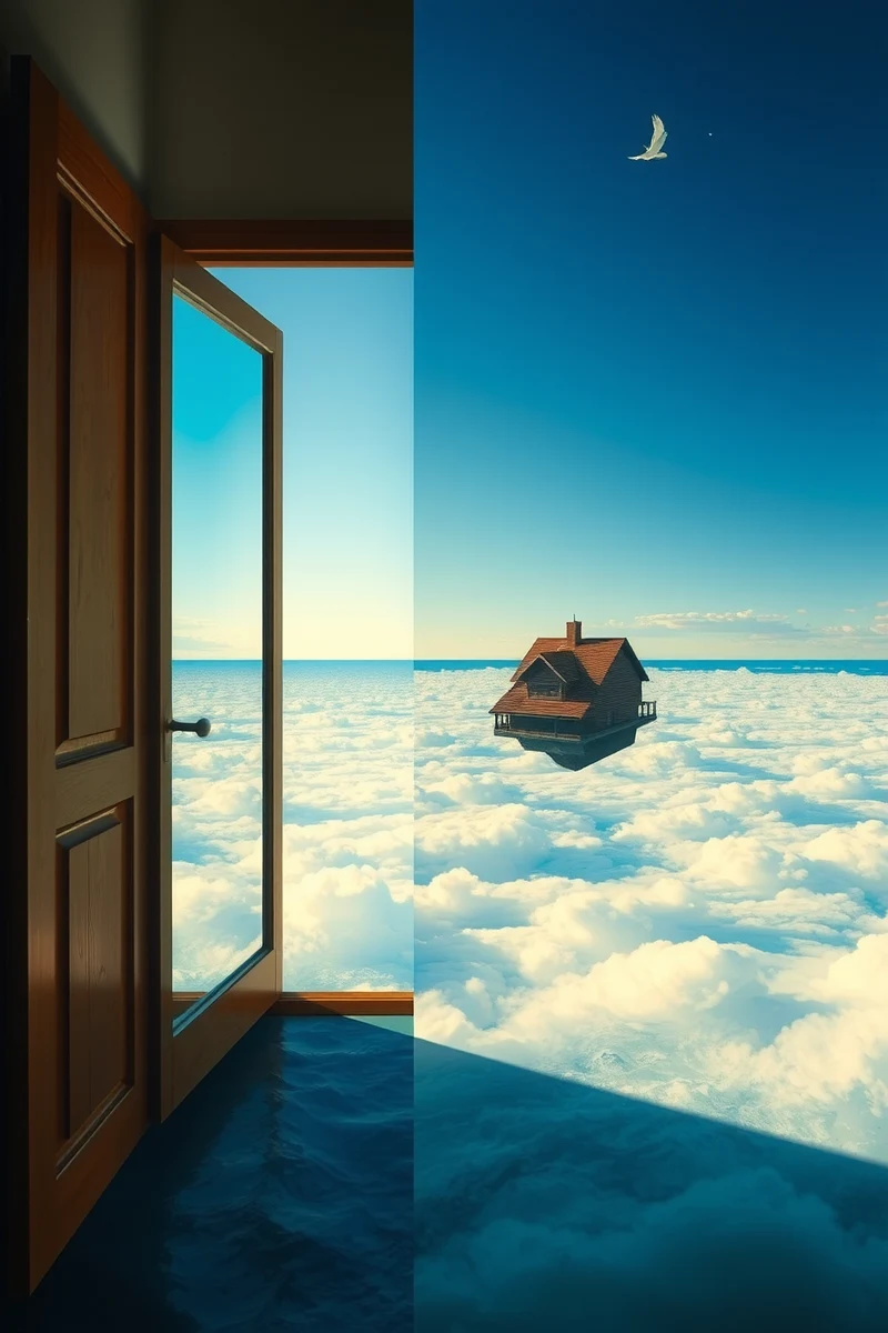 The dream did not have a plot, only a scene — A Bird Made Of Glass At The Bottom Of A Bright Sea