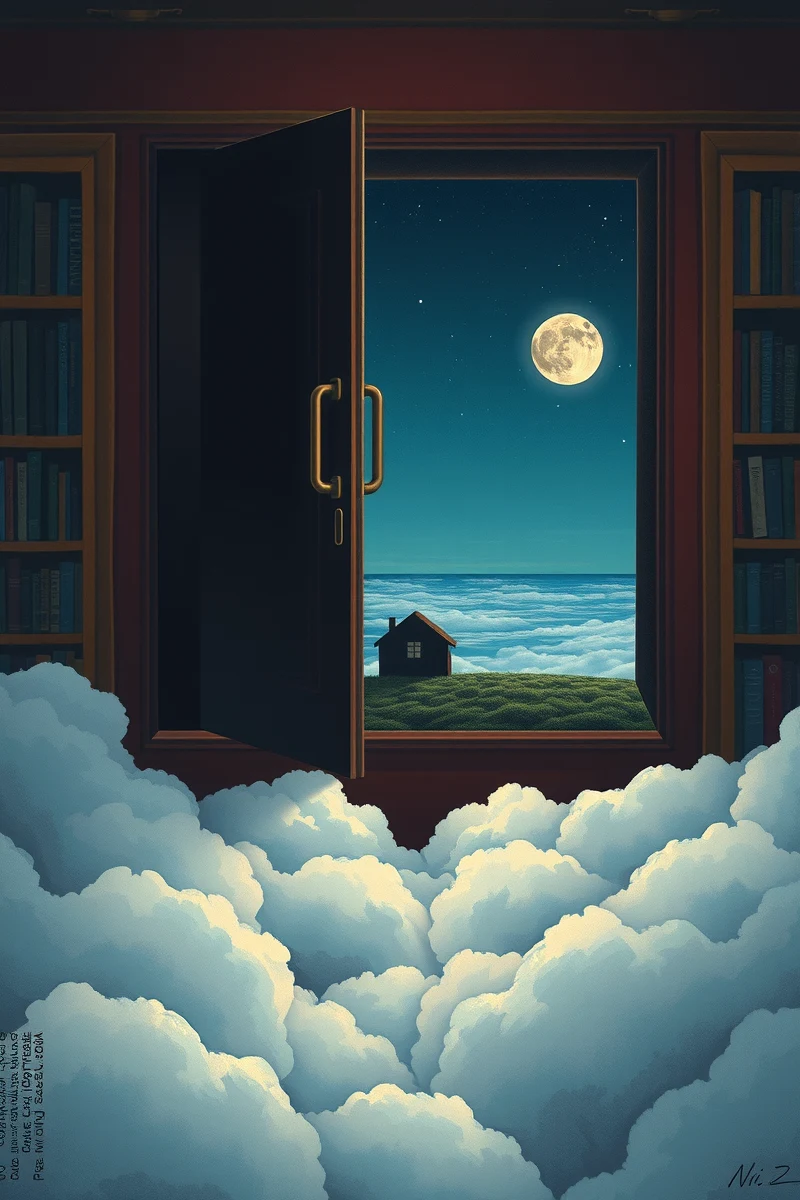 The dream did not have a plot, only a scene — A House Inside A Suitcase Inside A Bookshop At Midnight