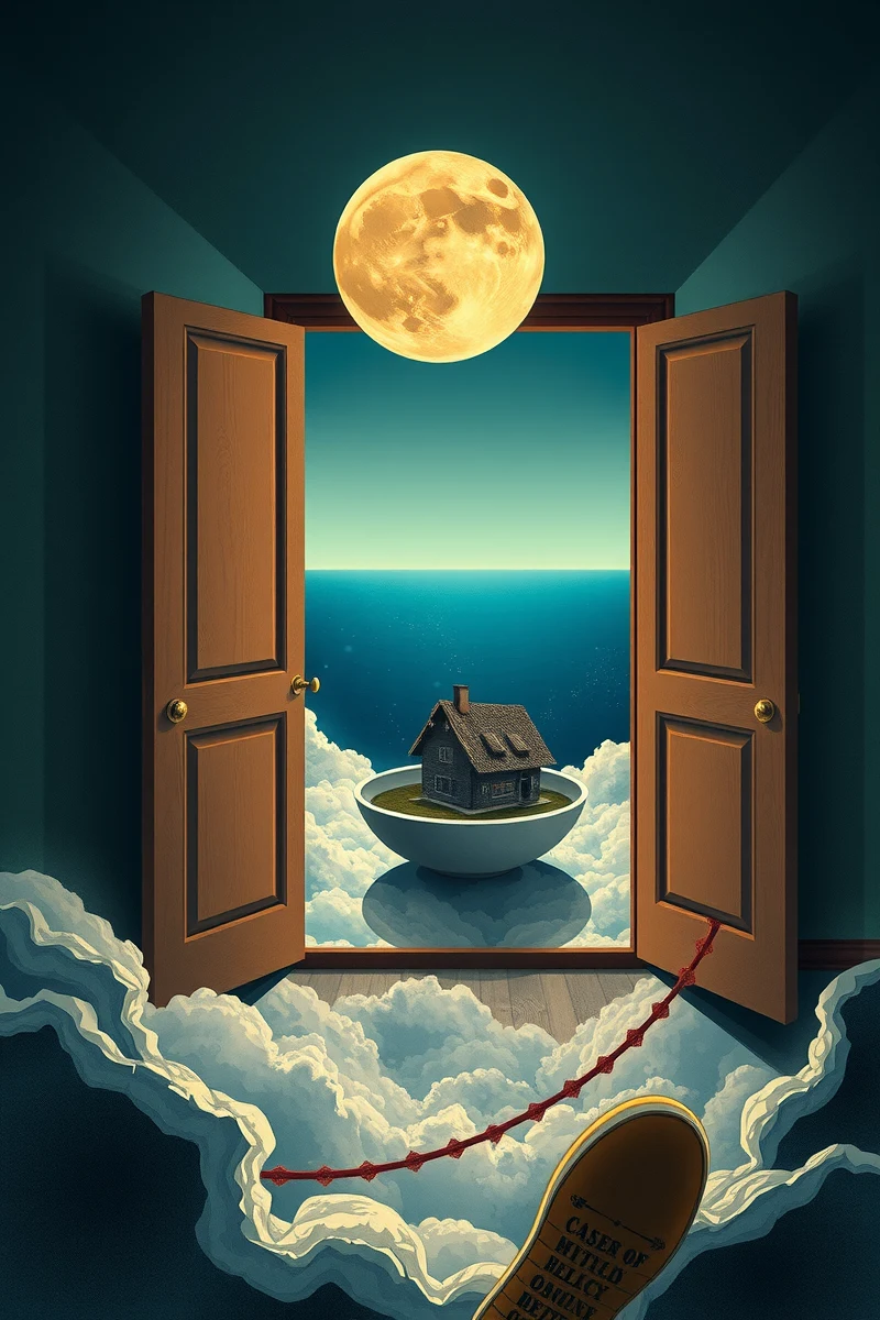 The dream did not have a plot, only a scene — A Moon Inside A Bowl In A City Folded Like Paper