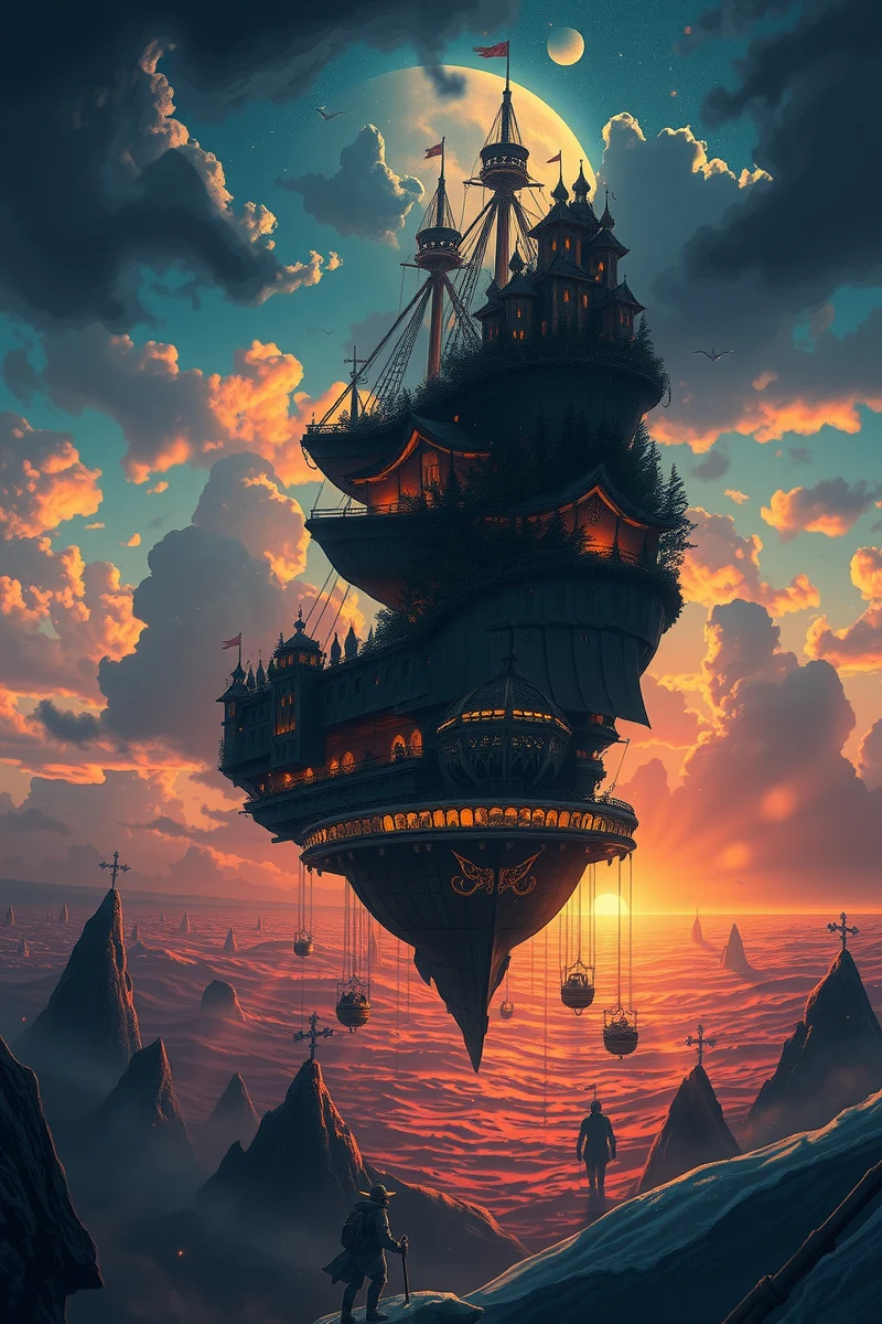 The dream lasted so long that it felt like a whole day had pas — A Box Of Keys A Ship At Dusk