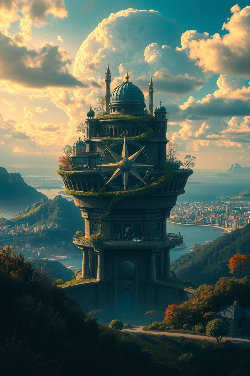 The dream lasted so long that it felt like a whole day had pas — A Compass Spinning Slowly A Garden Behind A Wall