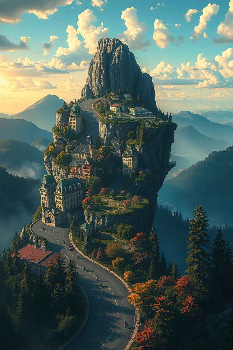 The dream lasted so long that it felt like a whole day had pas — A Compass Spinning Slowly A Mountain Road