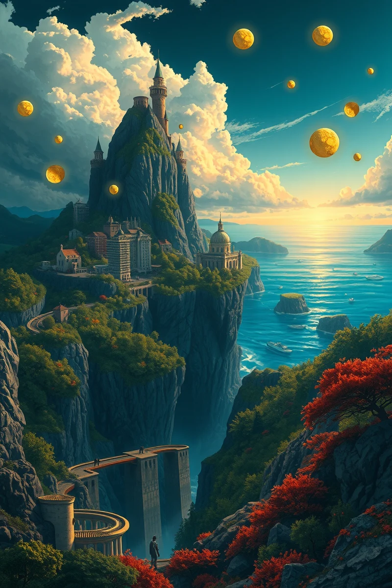 The dream lasted so long that it felt like a whole day had pas — A Golden Coin A Mountain Road