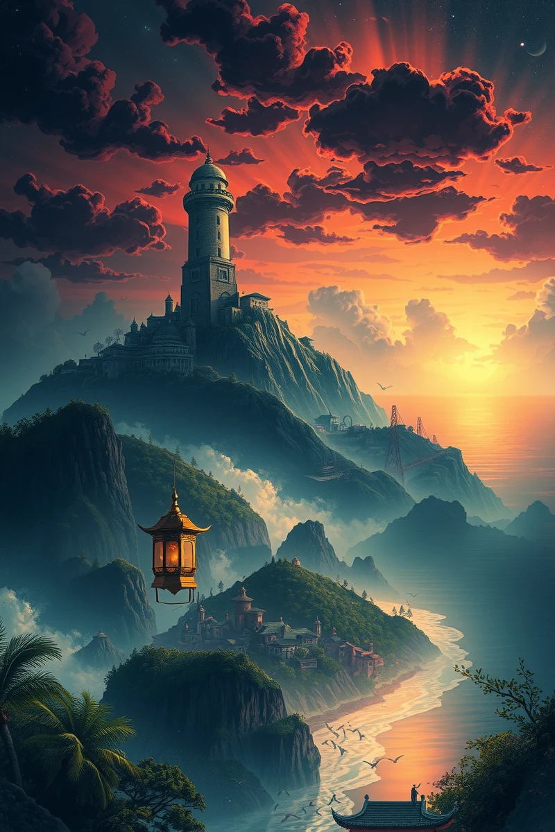 The dream lasted so long that it felt like a whole day had pas — A Lantern A Coastal City