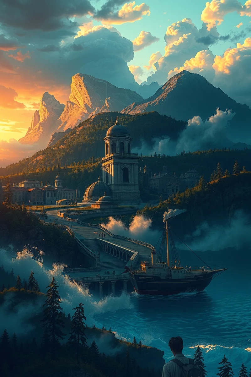 The dream lasted so long that it felt like a whole day had pas — A Passport With No Photo A Ship At Dusk