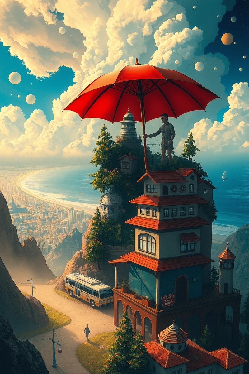The dream lasted so long that it felt like a whole day had pas — A Red Umbrella A Hotel That Rearranged Itself