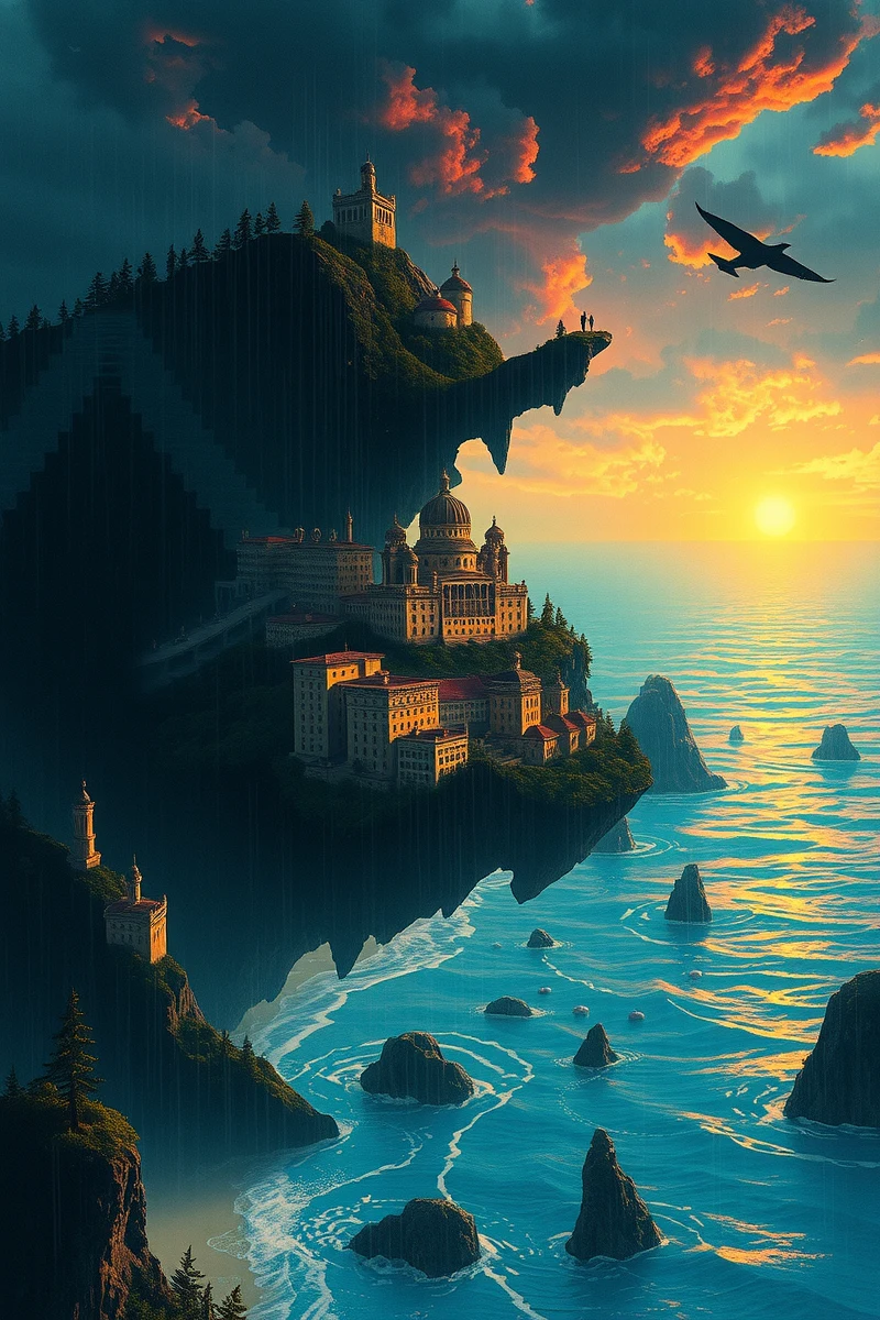 The dream lasted so long that it felt like a whole day had pas — A Suitcase Full Of Rain A Coastal City