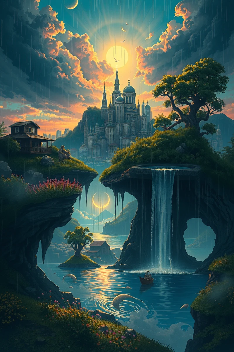 The dream lasted so long that it felt like a whole day had pas — A Suitcase Full Of Rain A Garden Behind A Wall