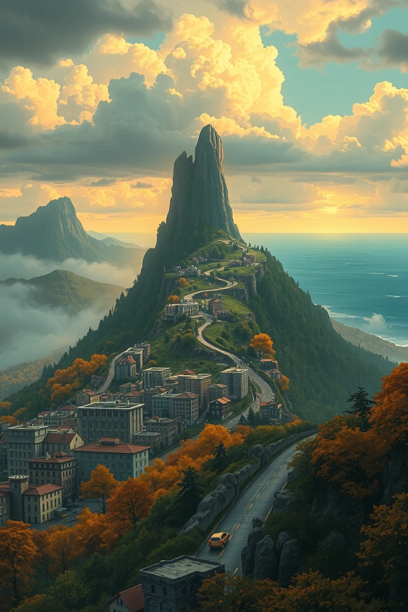 The dream lasted so long that it felt like a whole day had pas — A Suitcase Full Of Rain A Mountain Road