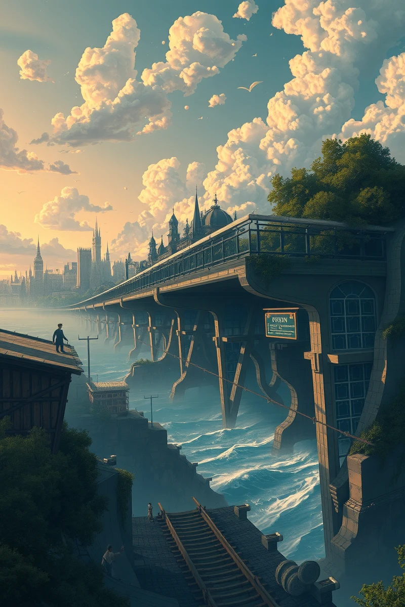 The dream lasted so long that it felt like a whole day had pas — A Torn Invitation A Train Station