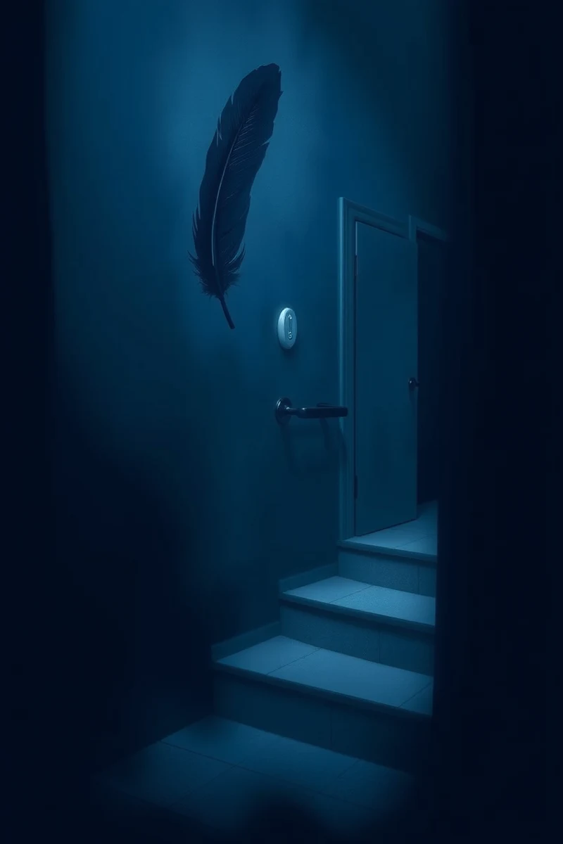 There was only one image — A Black Feather A Blue Bathroom