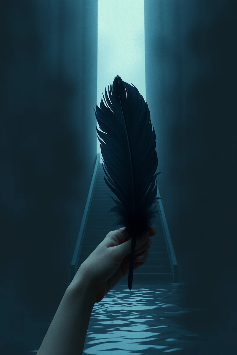 There was only one image — A Black Feather A Flooded Street