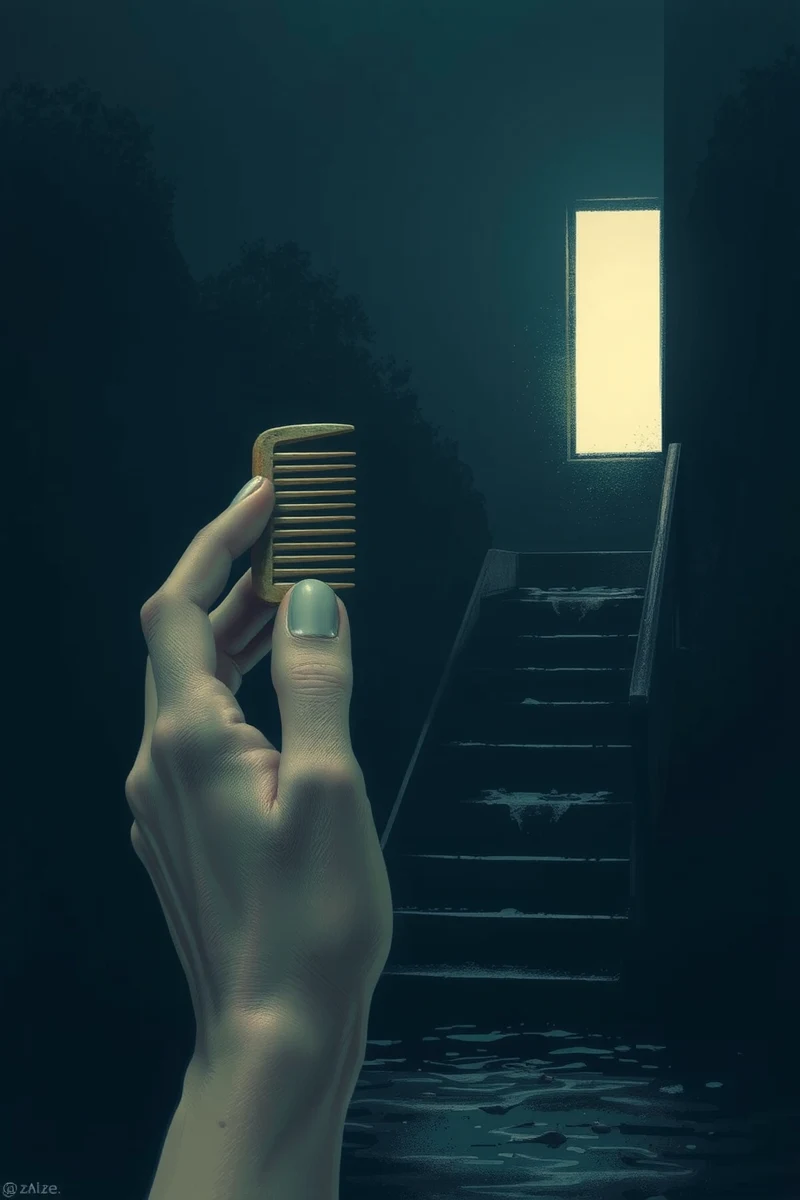 There was only one image — A Broken Comb A Flooded Street