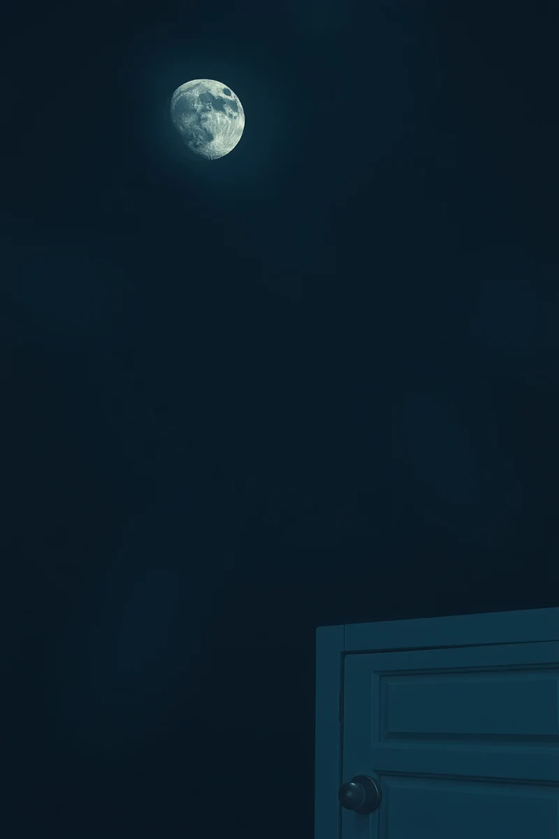 There was only one image — A Paper Moon A Beach At Night