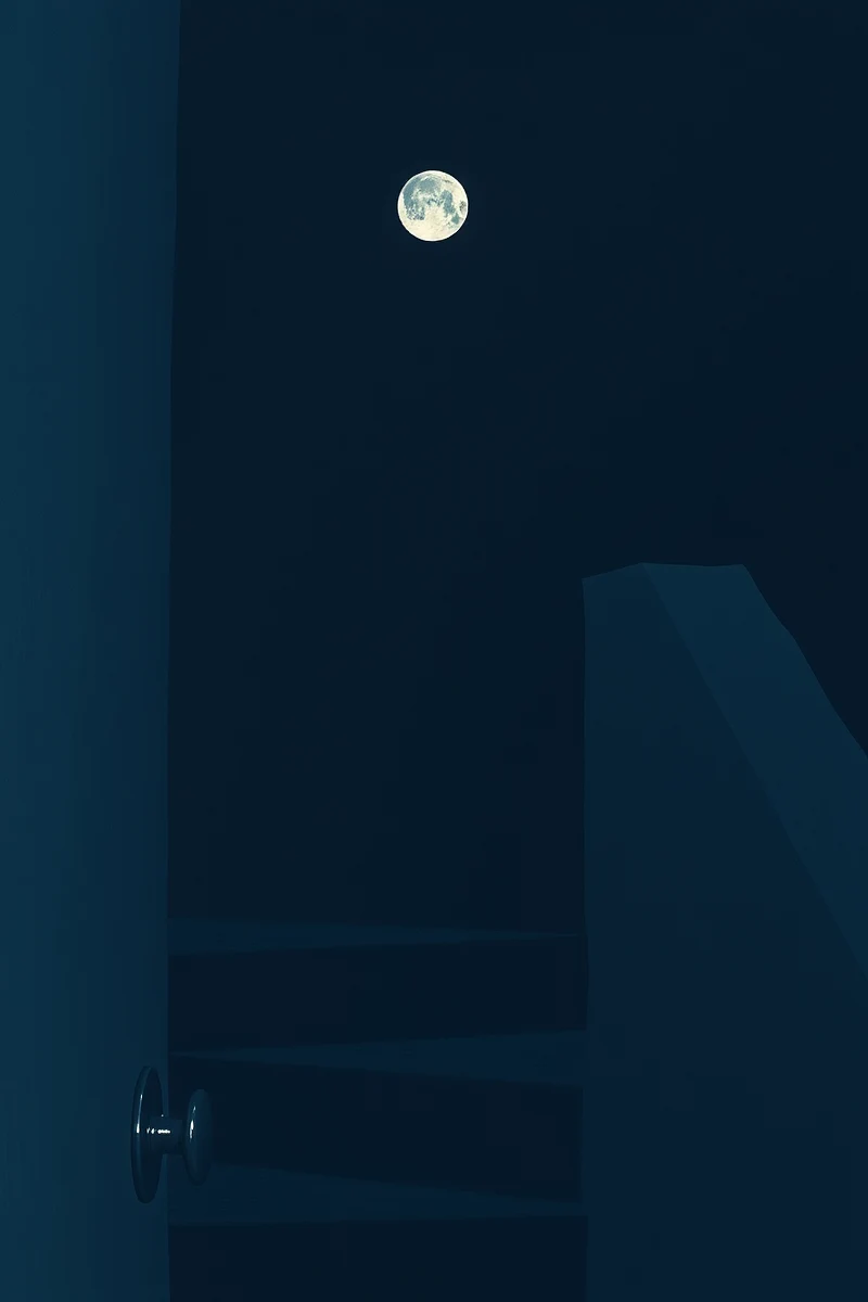 There was only one image — A Paper Moon A Dark Stairwell