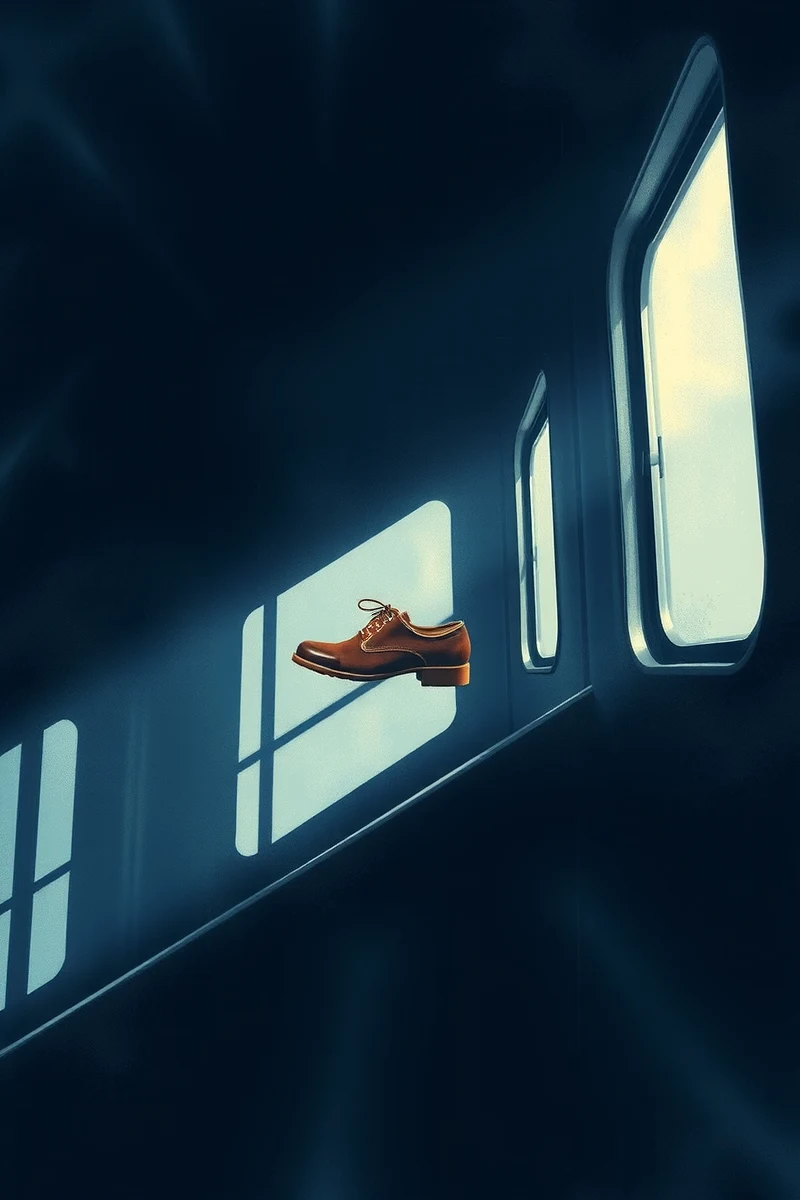 There was only one image — A Single Shoe An Empty Train Car