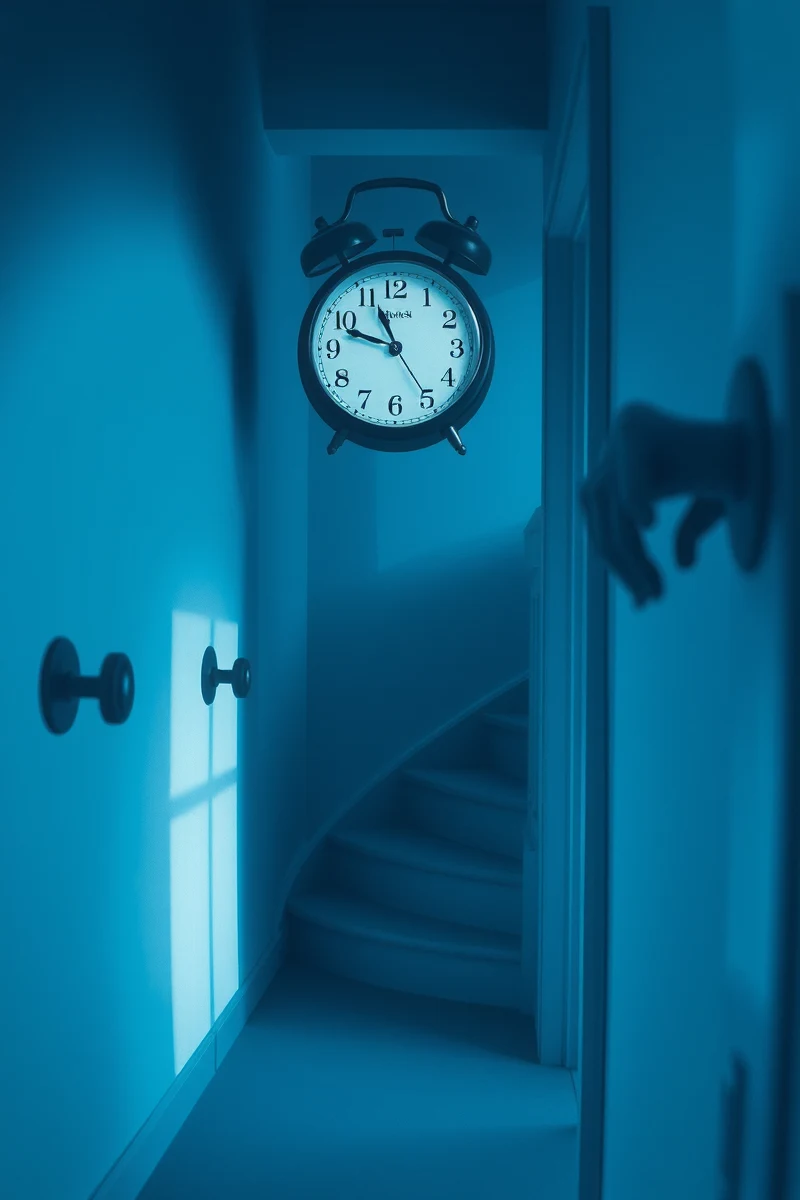 There was only one image — A Stopped Clock A Blue Bathroom