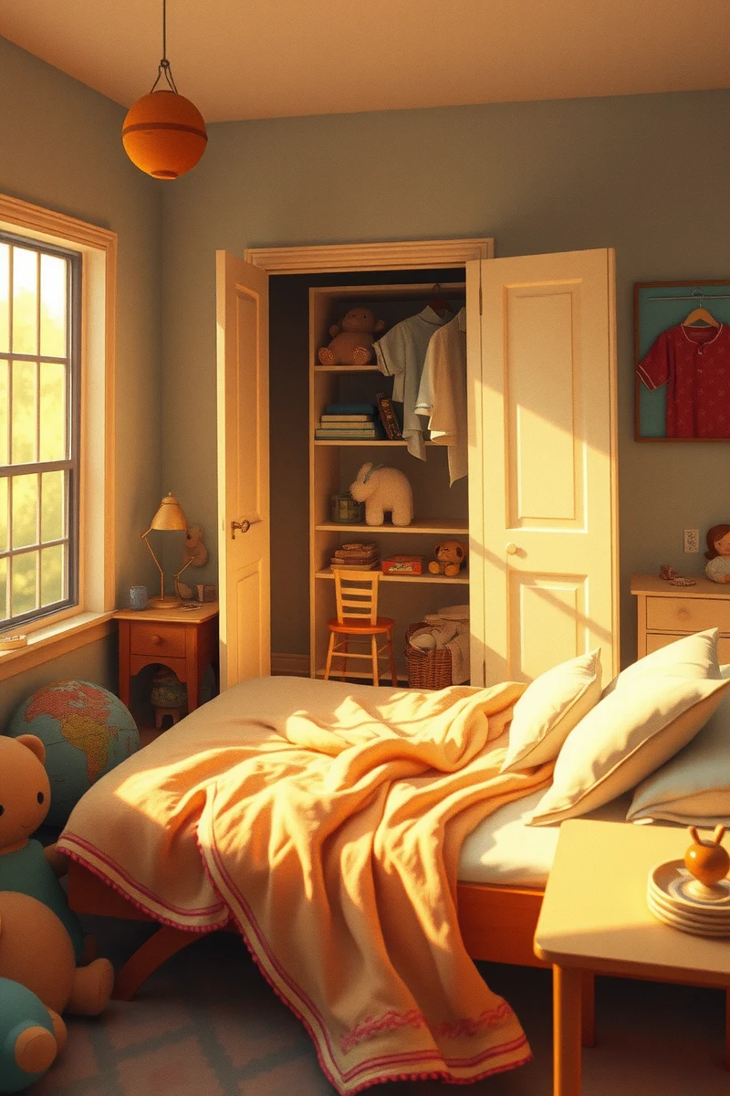 This is one of the first dreams I remember from childhood — A Blanket A Room Behind The Closet