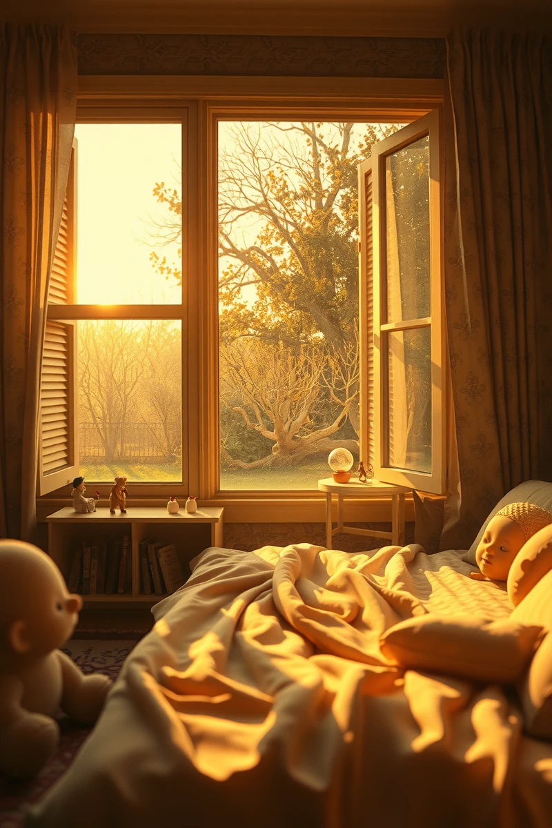 This is one of the first dreams I remember from childhood — A Music Box The Backyard After Sunset