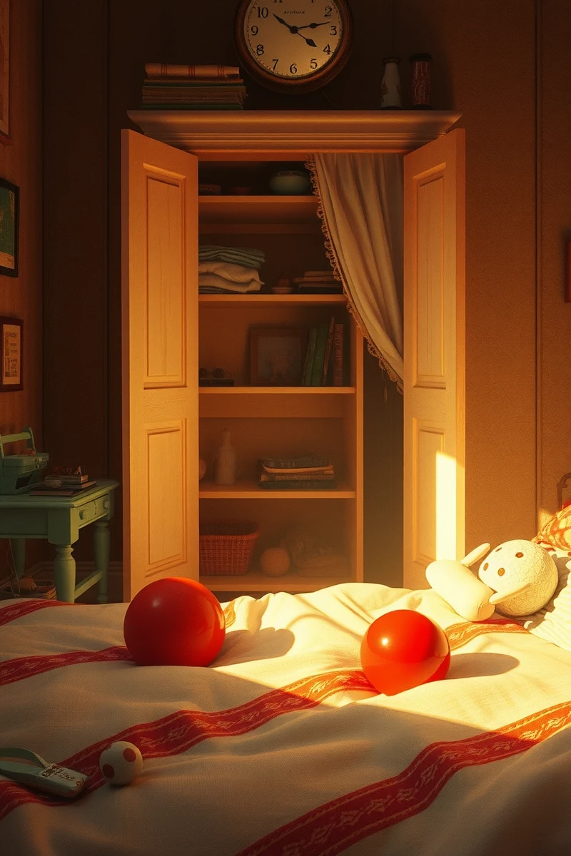 This is one of the first dreams I remember from childhood — A Red Ball A Room Behind The Closet