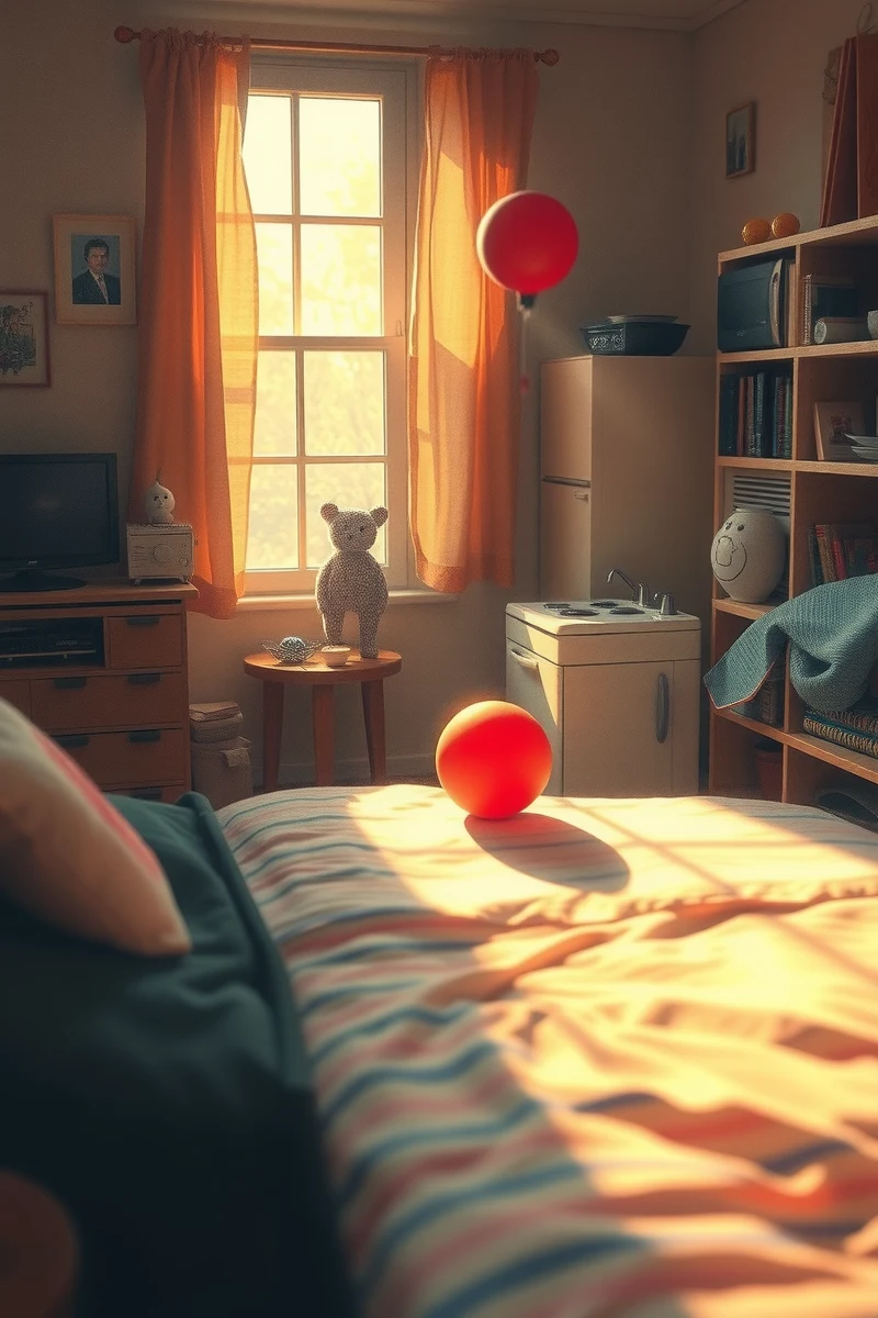 This is one of the first dreams I remember from childhood — A Red Ball The Old Kitchen
