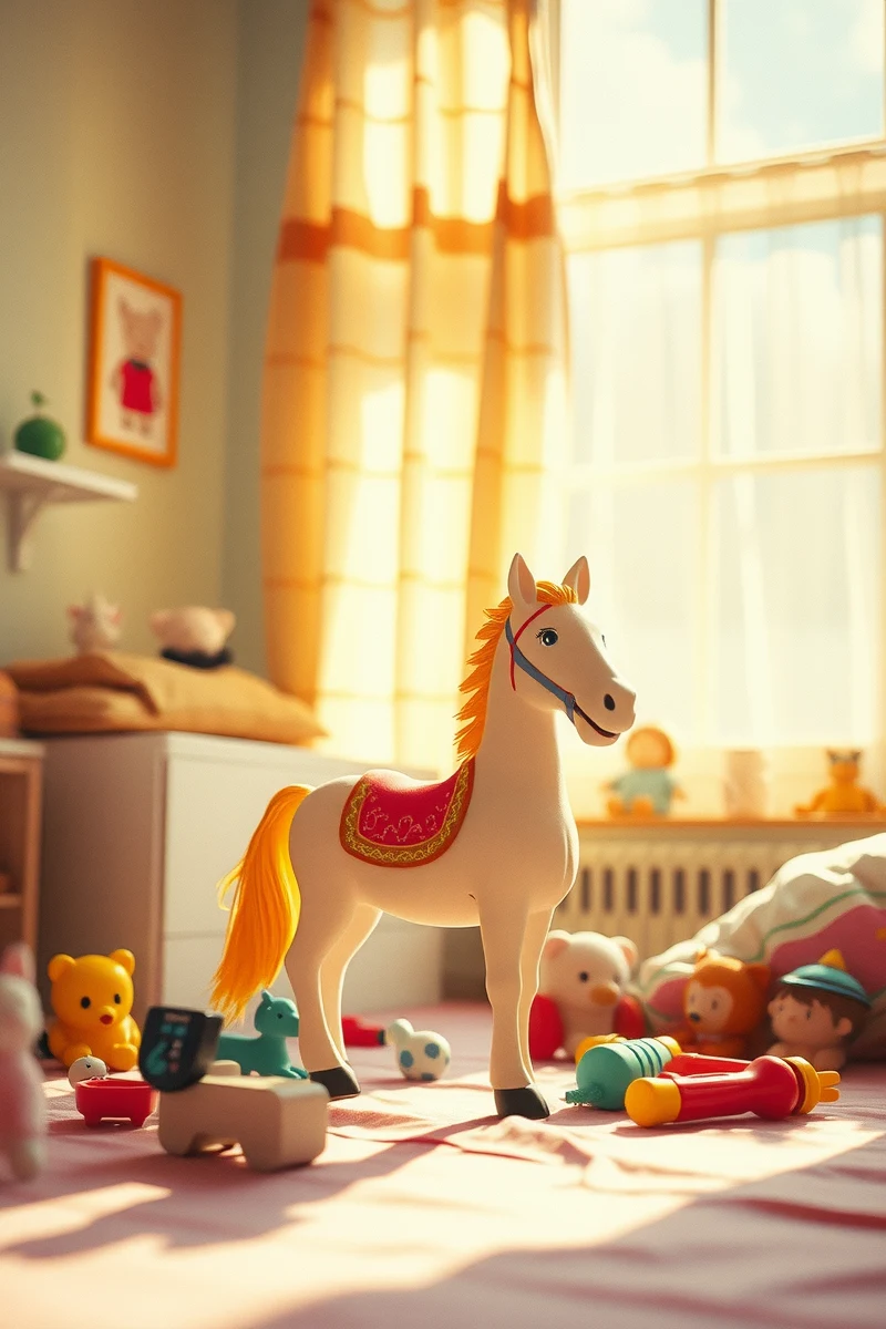 This is one of the first dreams I remember from childhood — A Toy Horse A Garden Full Of Toys