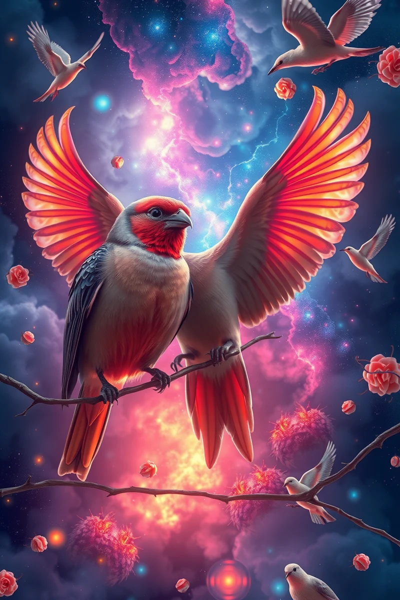 Vivid Dream of Birds