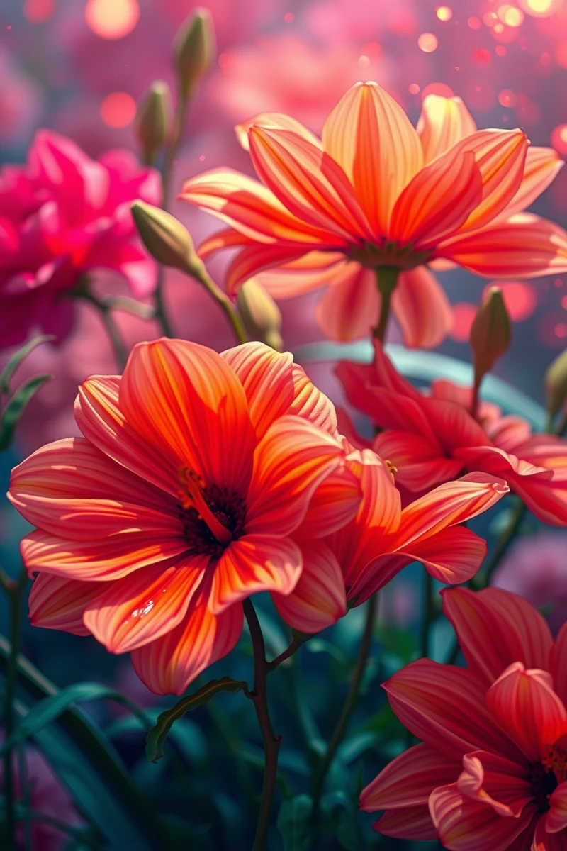 Vivid Dream of Flowers