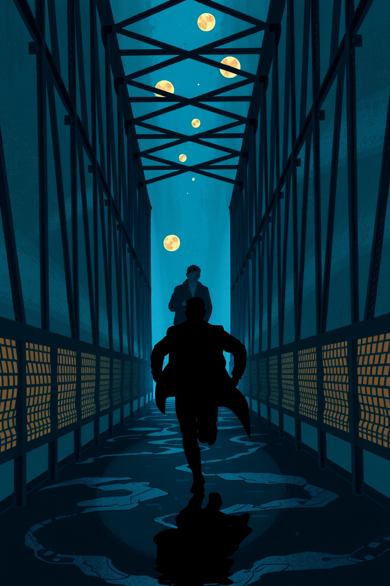 Being Chased by a Stranger Across a Bridge