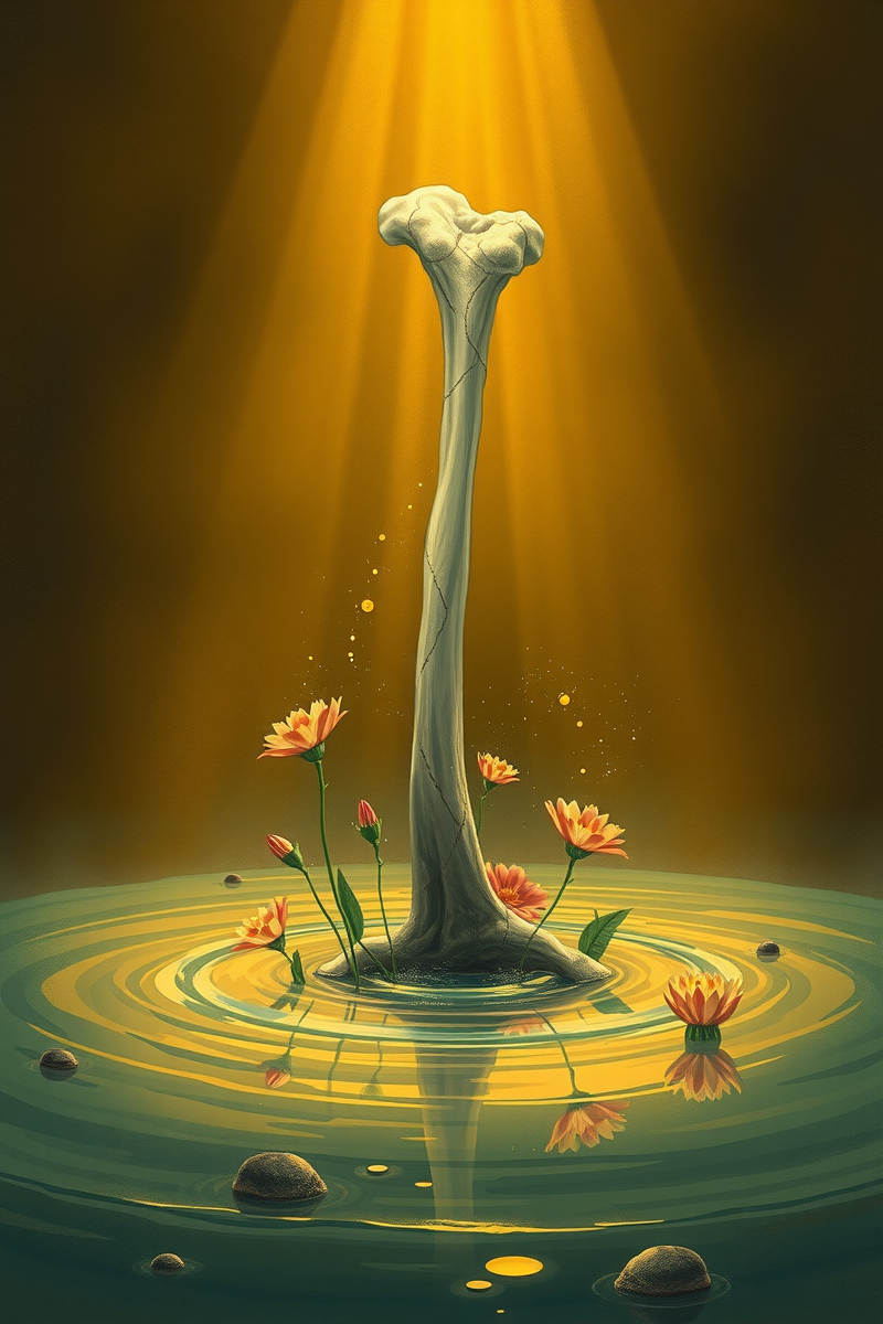 Dream of a Broken Bone Growing Flowers