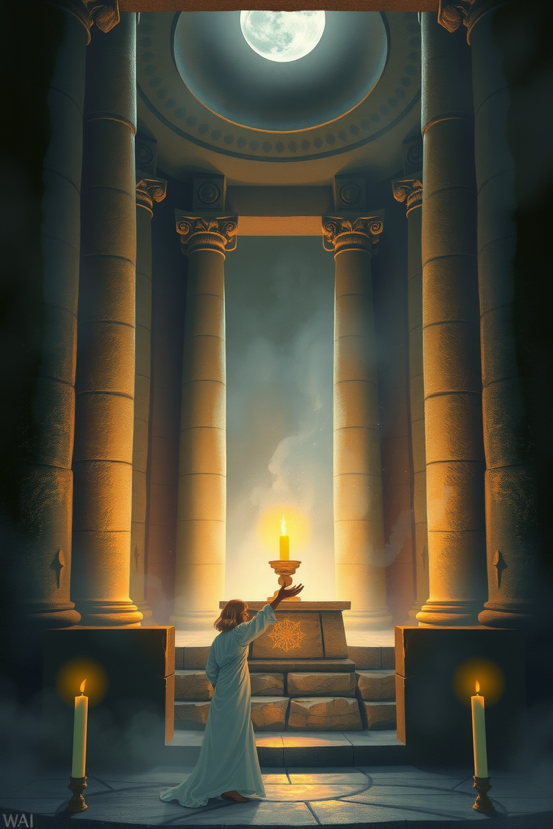 Dream of a Candlelit Altar Being Cleaned