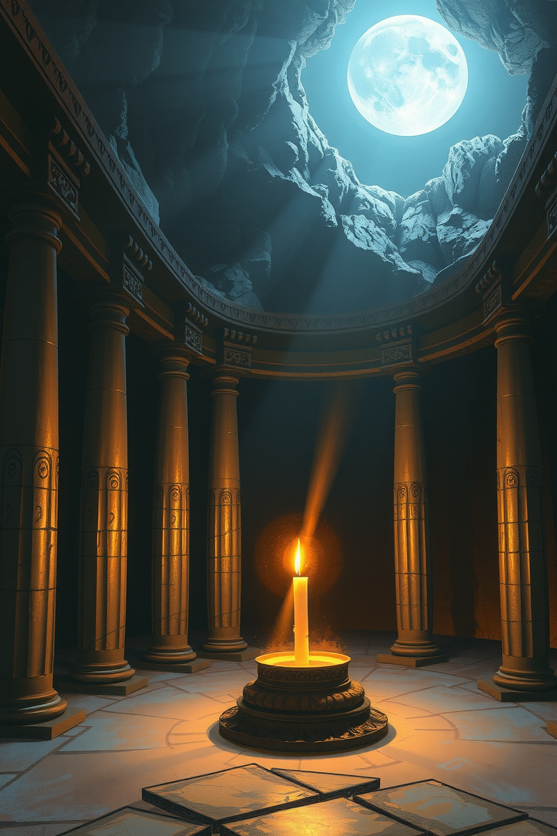 Dream of a Candlelit Altar Lighting a Candle