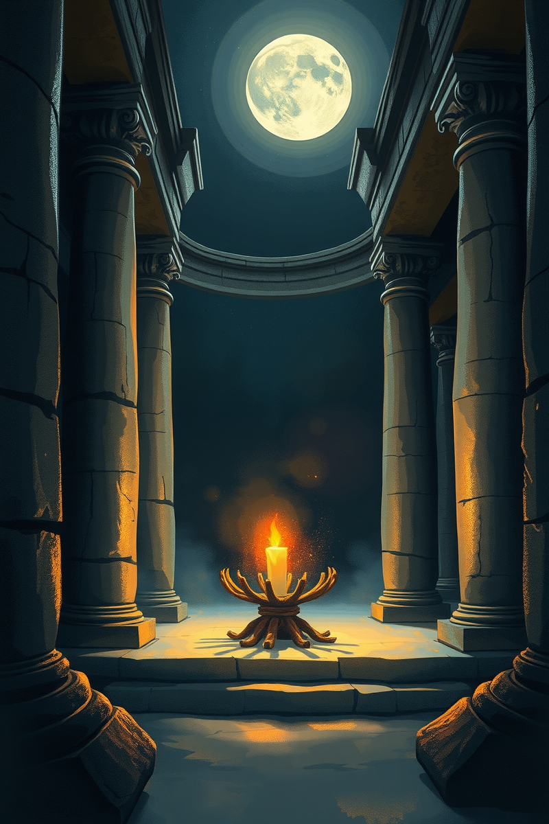 Dream of a Candlelit Altar Losing an Offering