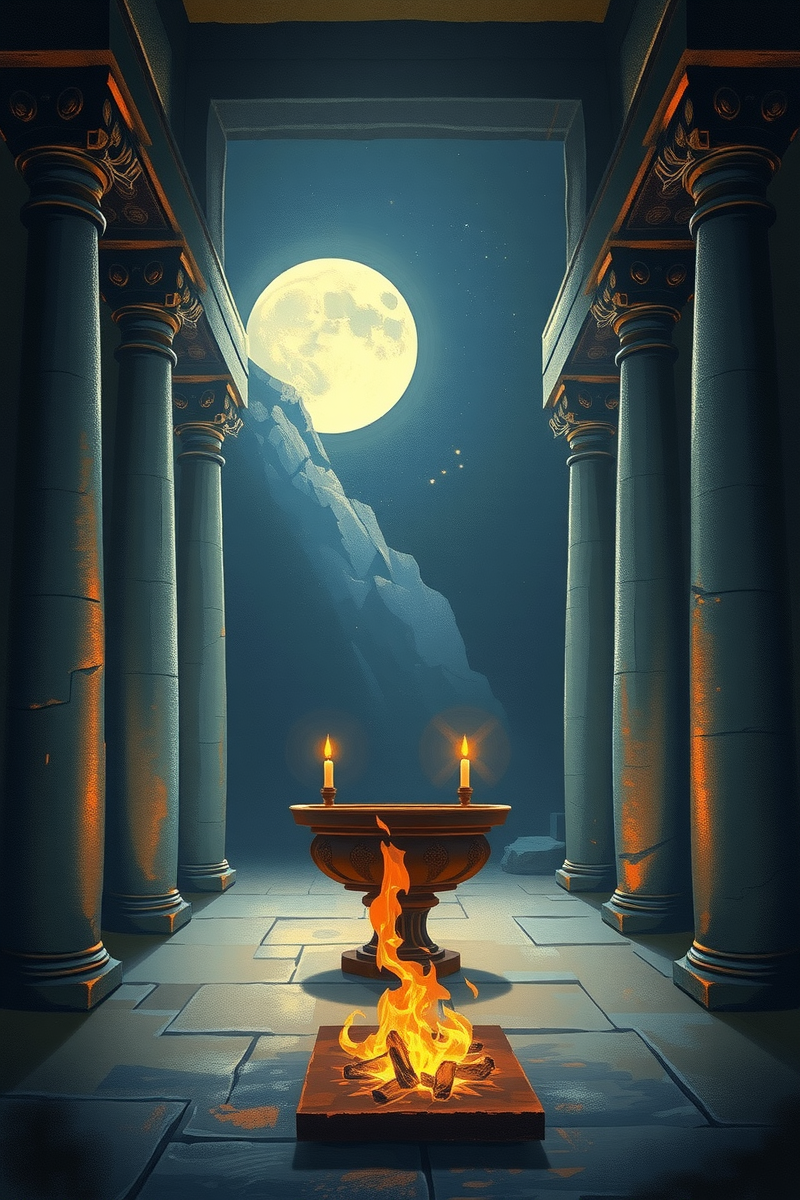 Dream of a Candlelit Altar Opening