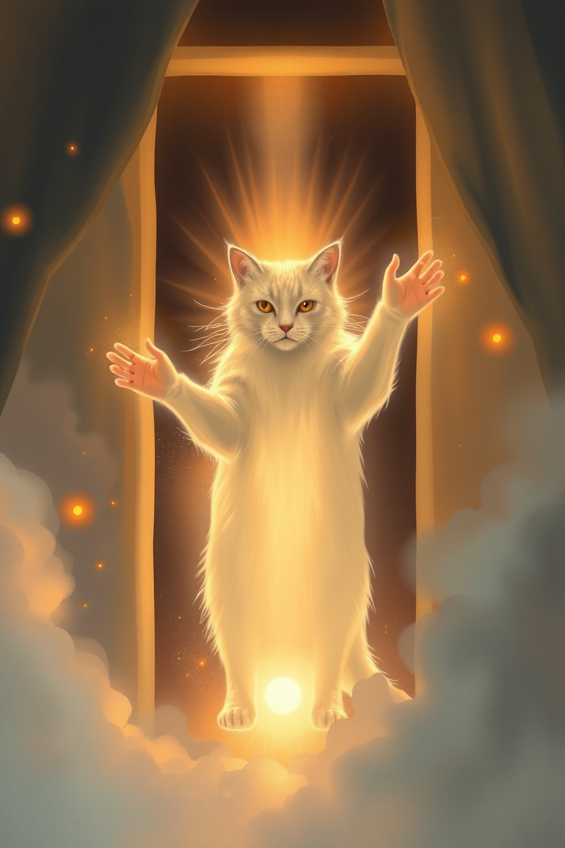 Dream of a Cat Guide Blocking a Door