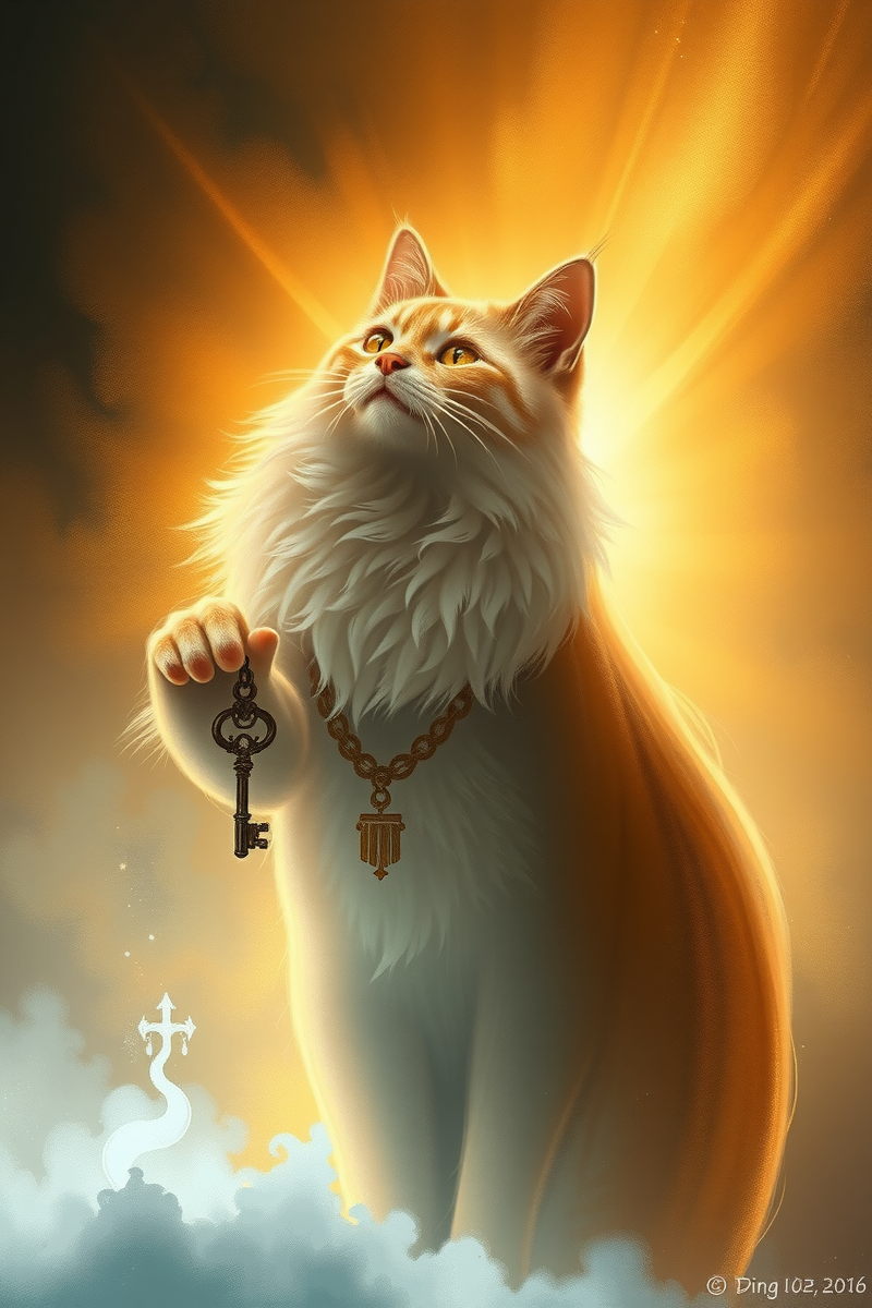 Dream of a Cat Guide Giving a Key