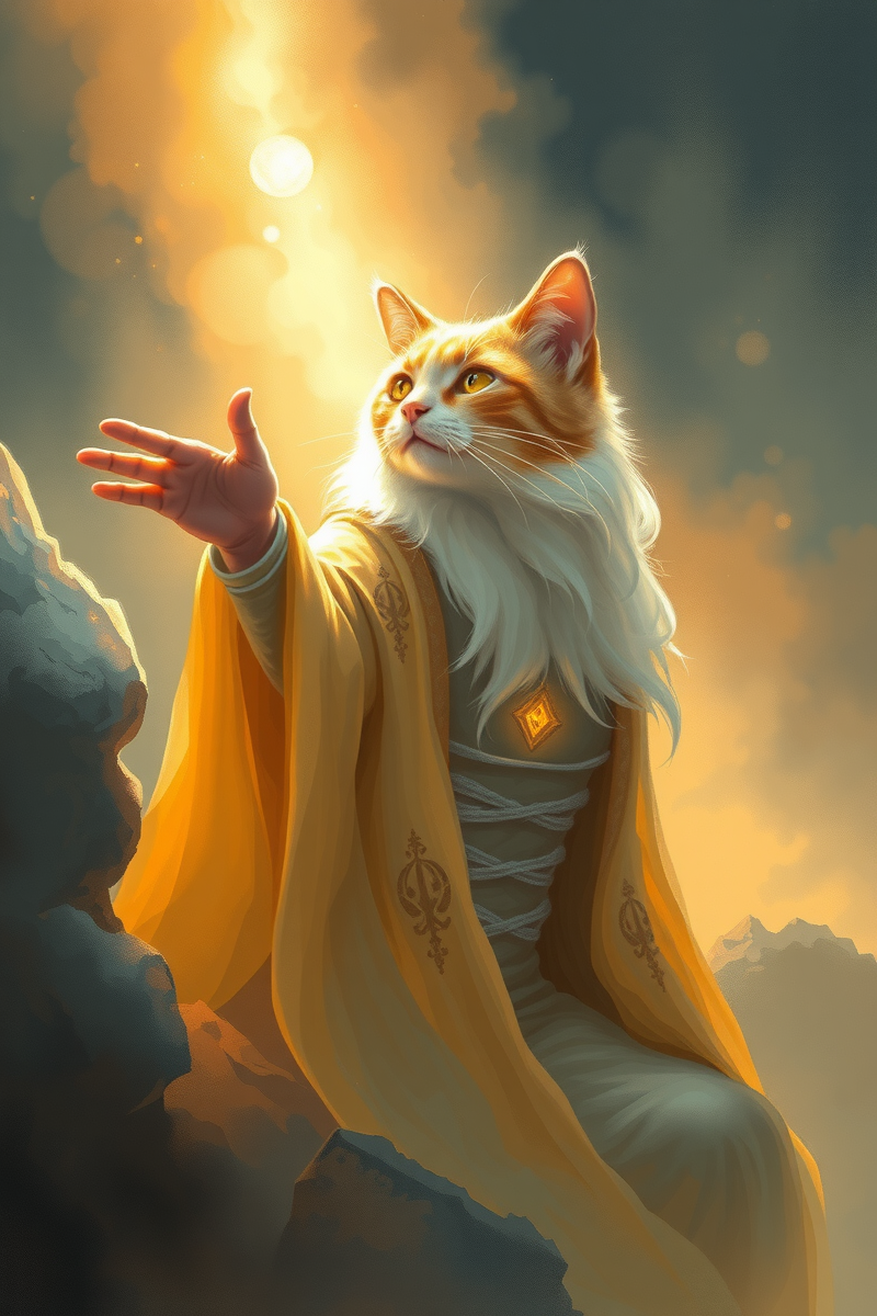 Dream of a Cat Guide Giving a Task