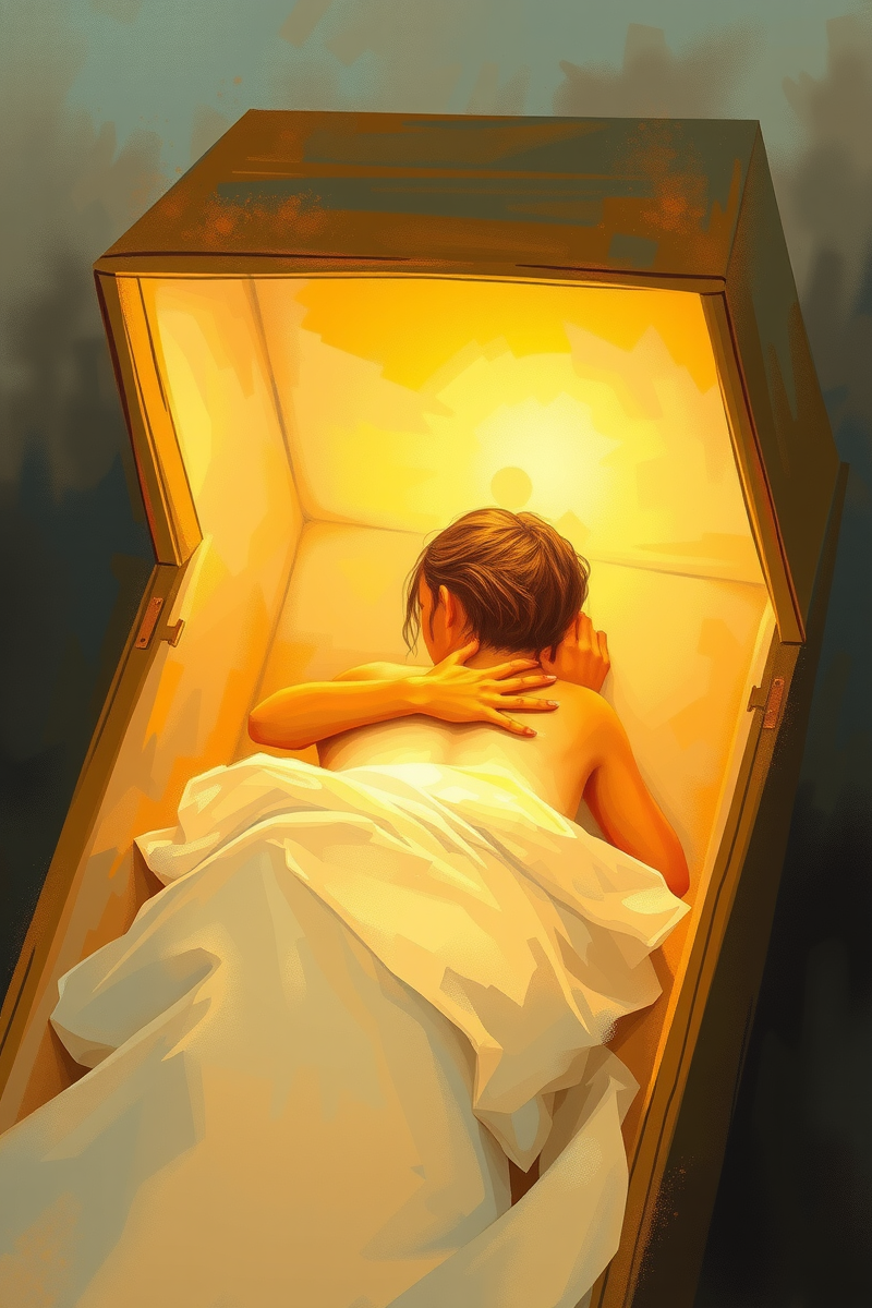 Dream of a Closed Coffin Saying Live