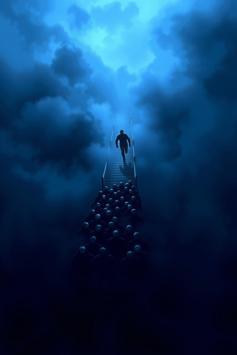 Dream of a Crowd Across a Bridge