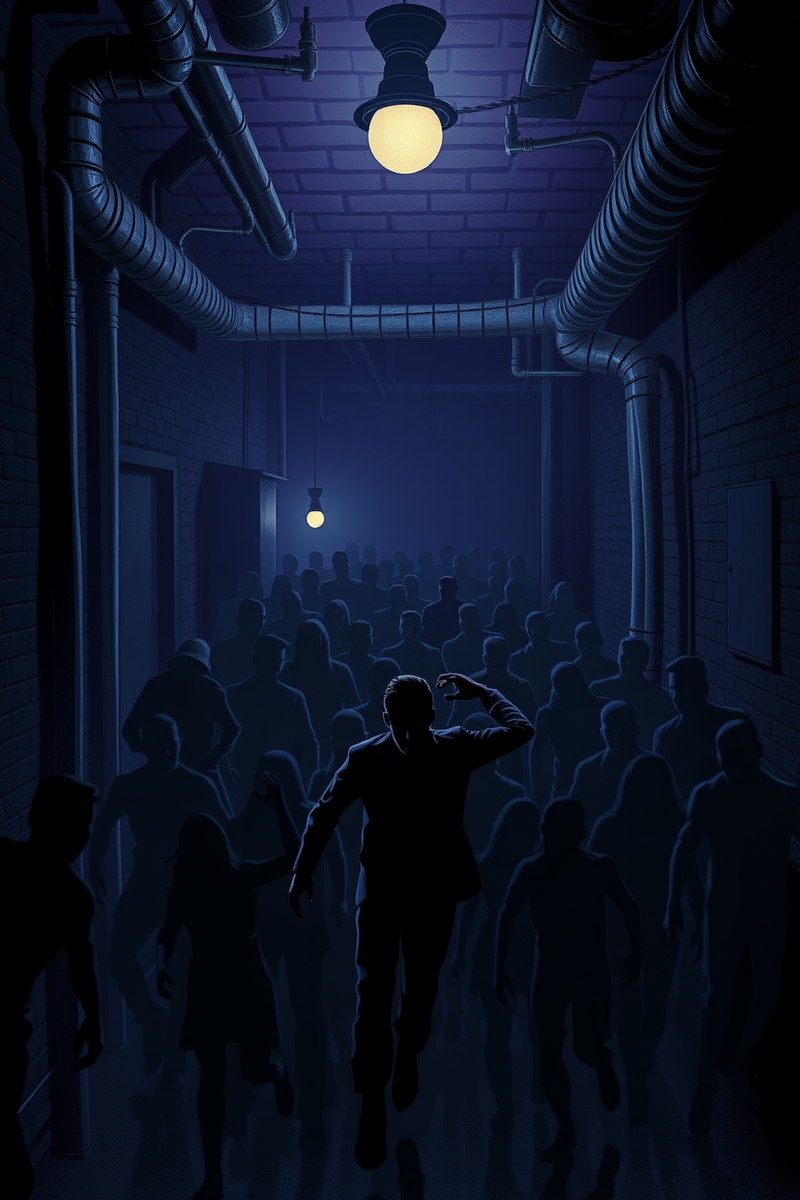Dream of a Crowd Through a Basement