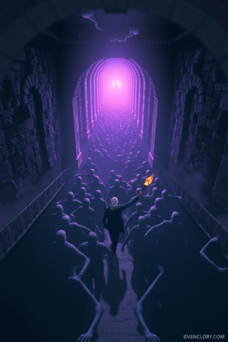 Dream of a Crowd Through a Labyrinth
