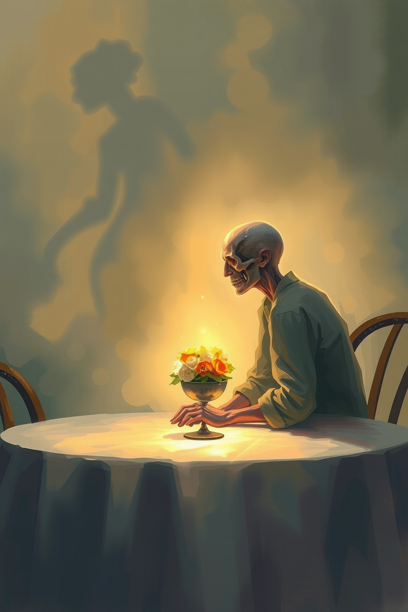 Dream of a Dead Friend Sitting at the Table