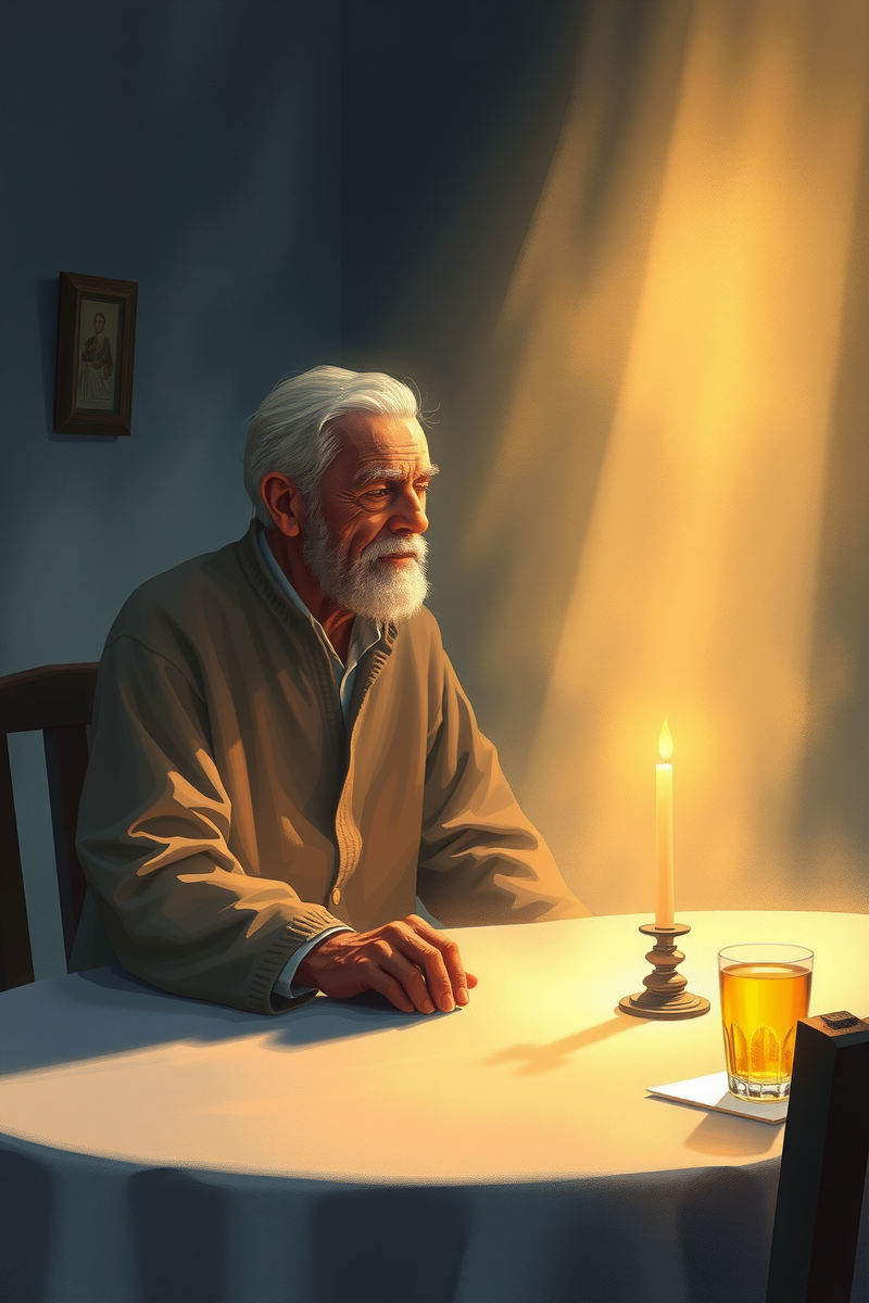 Dream of a Deceased Grandfather Sitting at the Table
