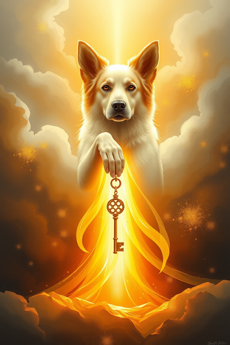 Dream of a Dog Guide Giving a Key