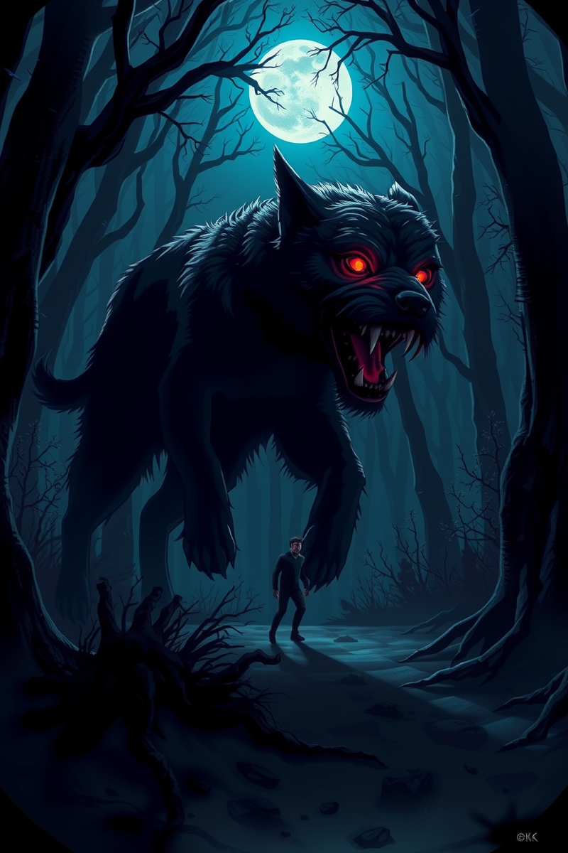 Dream of a Dog Through a Forest