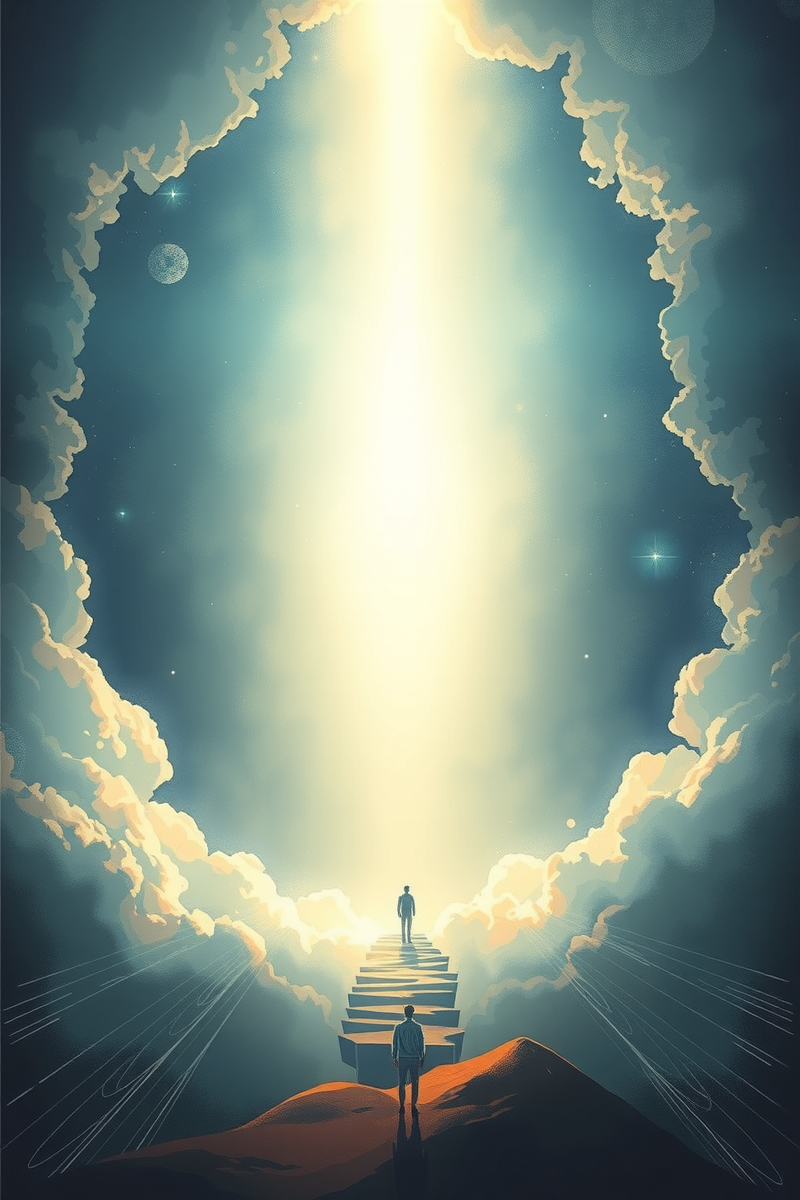 Dream of a Door Made of Light Filling the Sky